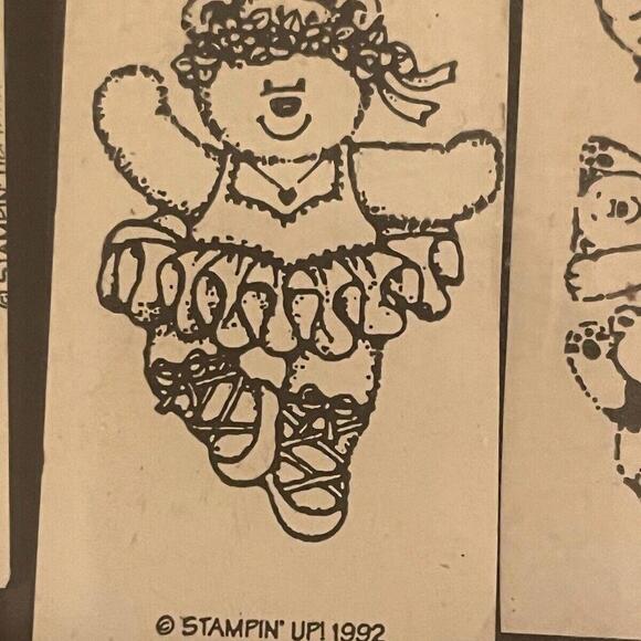 Stampin Up -1992 Variety Bear Hugs For You, Ballerina, Happy Birthday‎ 8 Total - Picture 2 of 9